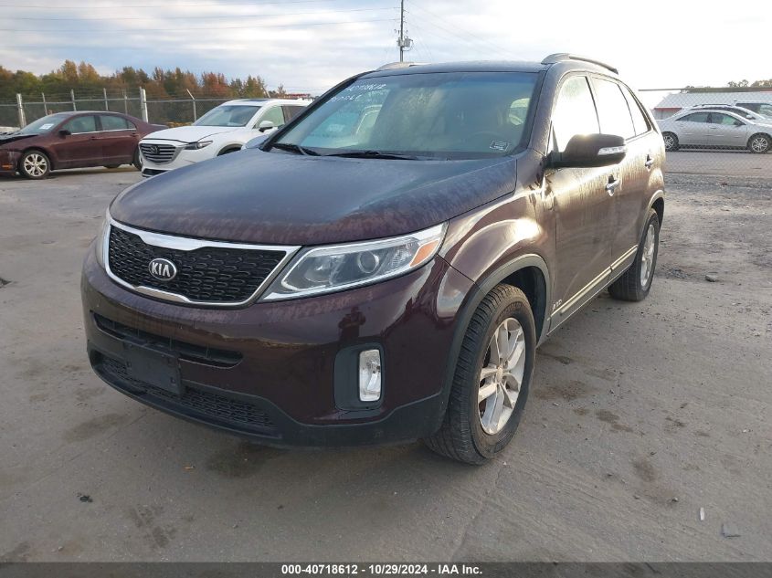 2015 Kia Sorento Lx VIN: 5XYKTCA61FG586263 Lot: 40718612