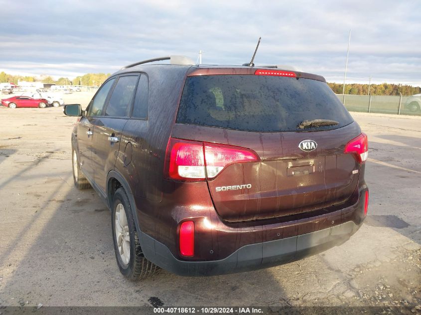 2015 Kia Sorento Lx VIN: 5XYKTCA61FG586263 Lot: 40718612