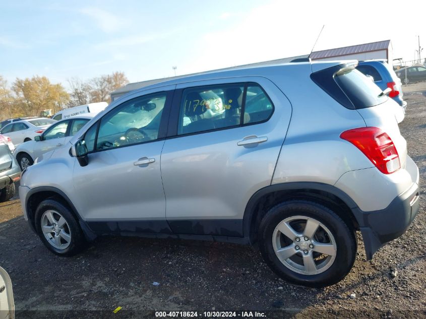 2016 Chevrolet Trax 1Ls VIN: 3GNCJNSB4GL184224 Lot: 40718624