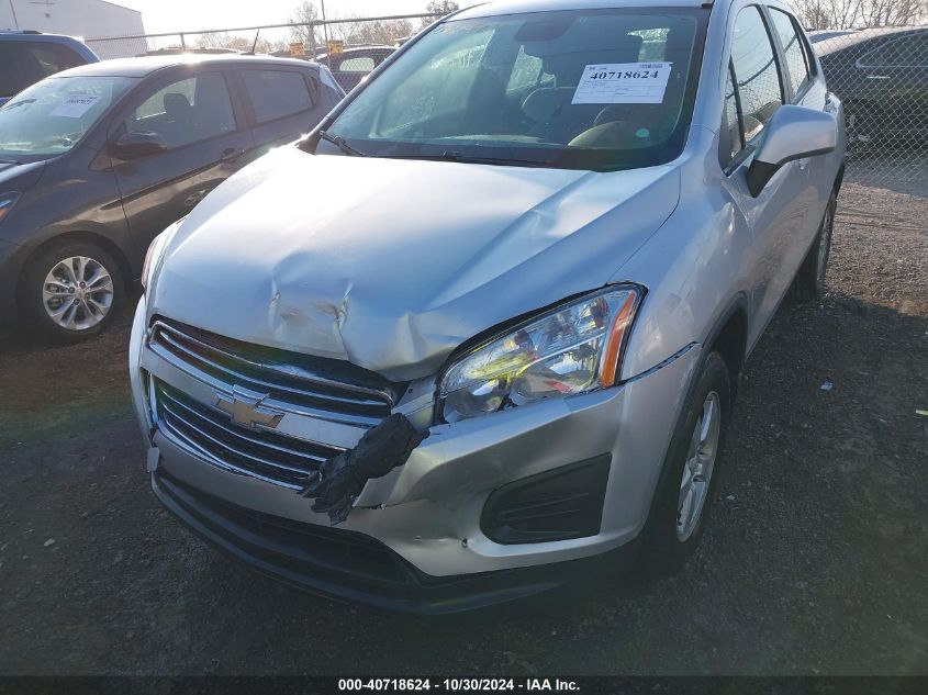 2016 Chevrolet Trax 1Ls VIN: 3GNCJNSB4GL184224 Lot: 40718624