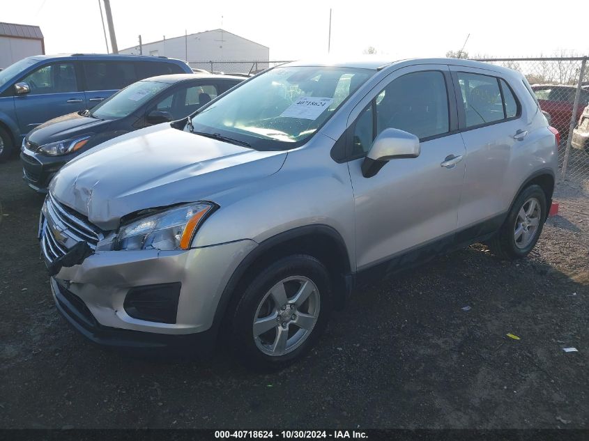 VIN 3GNCJNSB4GL184224 2016 CHEVROLET TRAX no.2