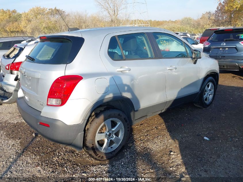 VIN 3GNCJNSB4GL184224 2016 CHEVROLET TRAX no.4