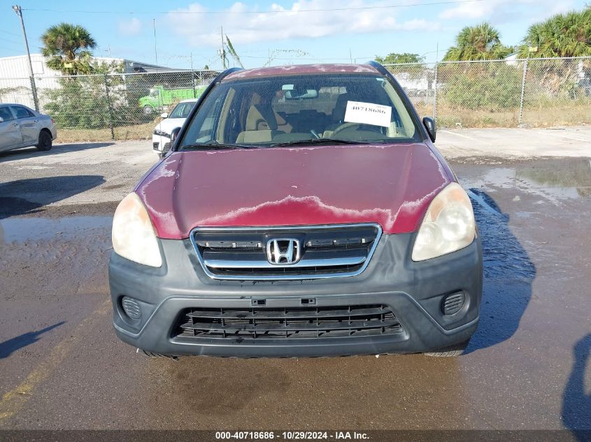 2006 Honda Cr-V Lx VIN: SHSRD78596U434652 Lot: 40718686