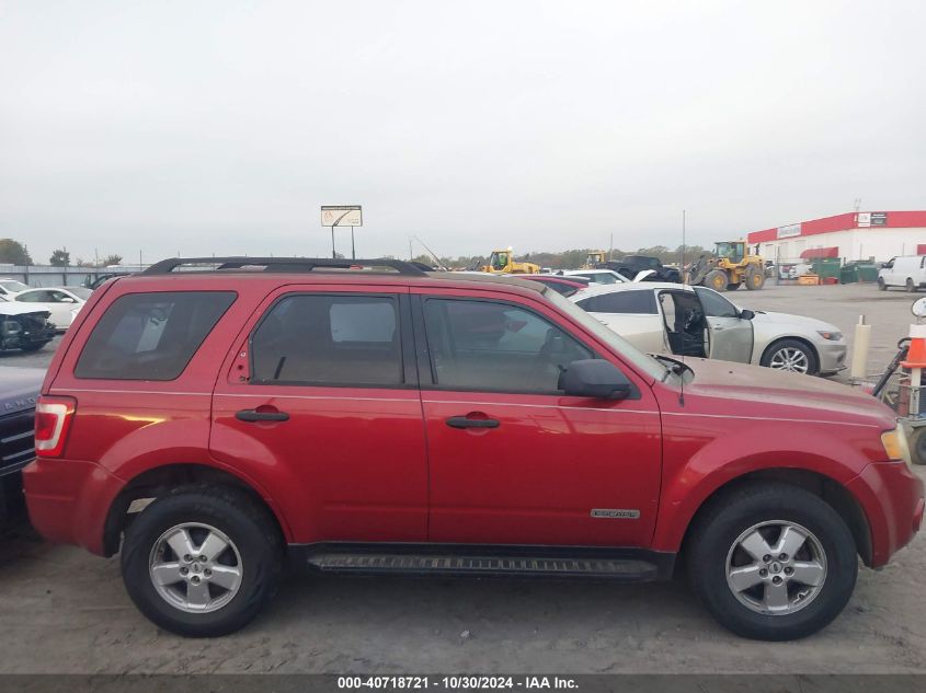 2008 Ford Escape Xls/Xls Manual VIN: 1FMCU02Z18KE10587 Lot: 40718721