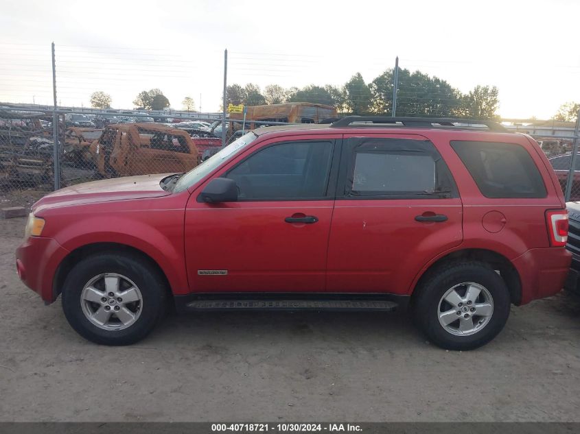 2008 Ford Escape Xls/Xls Manual VIN: 1FMCU02Z18KE10587 Lot: 40718721