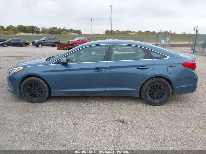 2017 HYUNDAI SONATA VIN: 5NPE24AFXHH546409