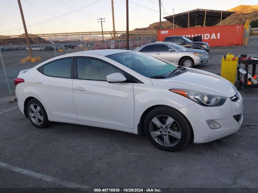 2013 Hyundai Elantra Gls VIN: 5NPDH4AE4DH411907 Lot: 40718838