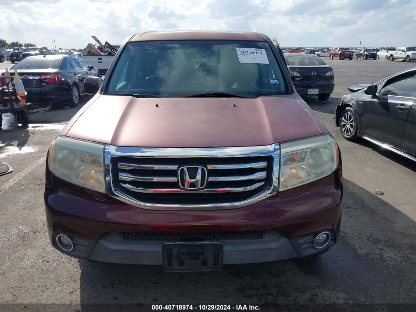 2012 Honda Pilot Ex-L VIN: 5FNYF3H65CB022979 Lot: 40718974