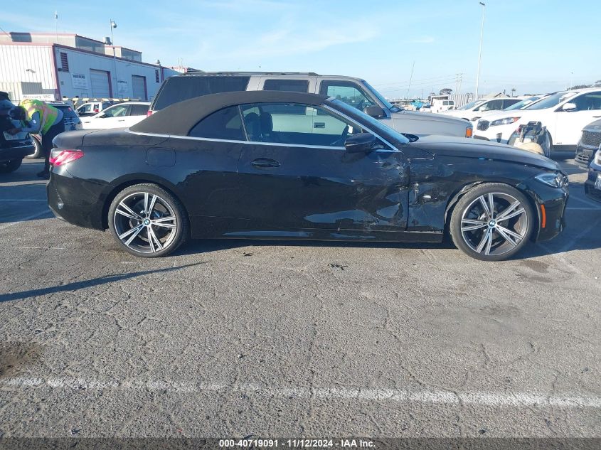 2021 BMW 430I VIN: WBA23AT08MCG92143 Lot: 40719091