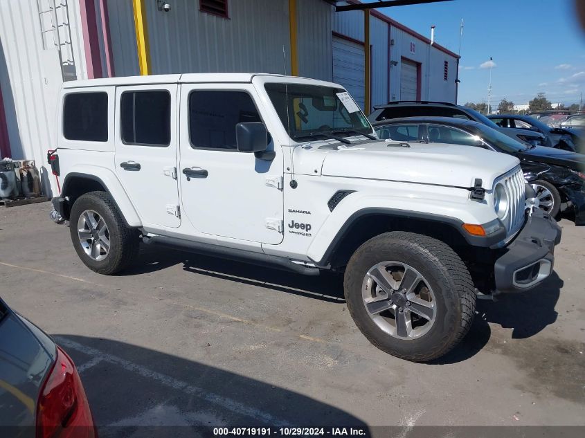 2020 Jeep Wrangler Unlimited Sahara VIN: 1C4HJXEN2LW203406 Lot: 40719191