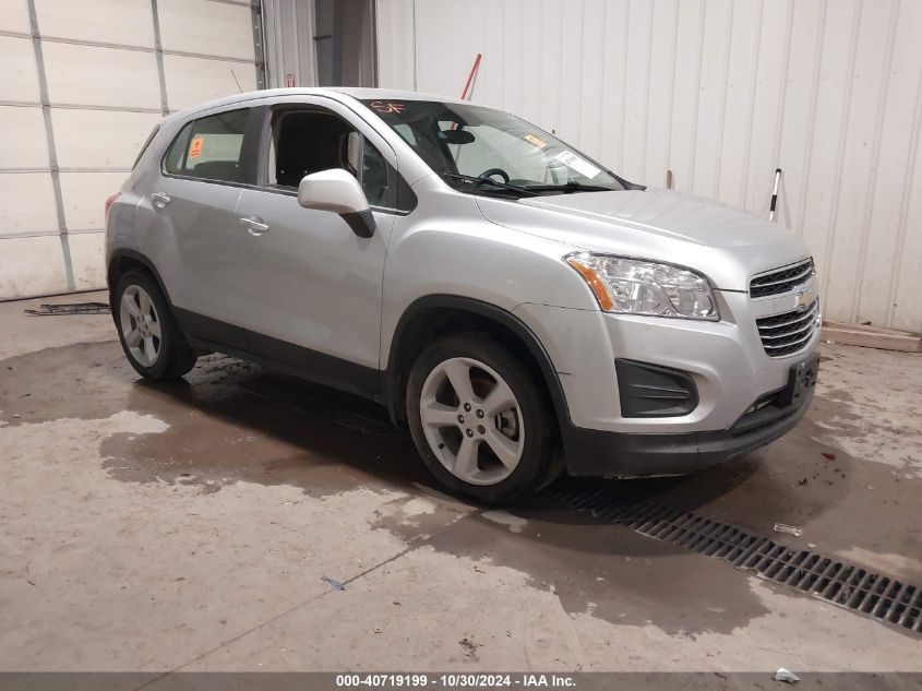 2015 Chevrolet Trax Ls VIN: KL7CJKSBXFB114943 Lot: 40719199