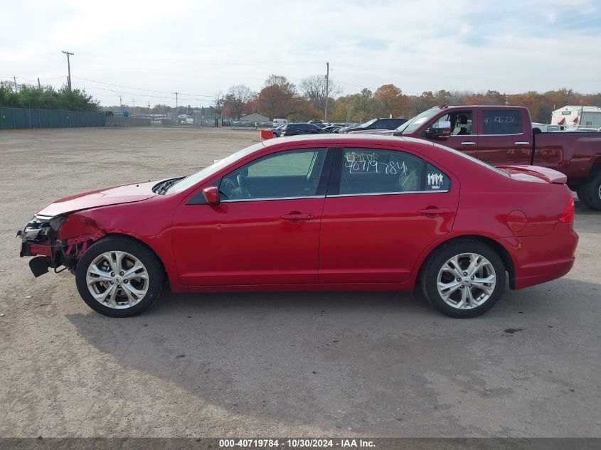 2012 Ford Fusion Se VIN: 3FAHP0HA6CR244144 Lot: 40719784