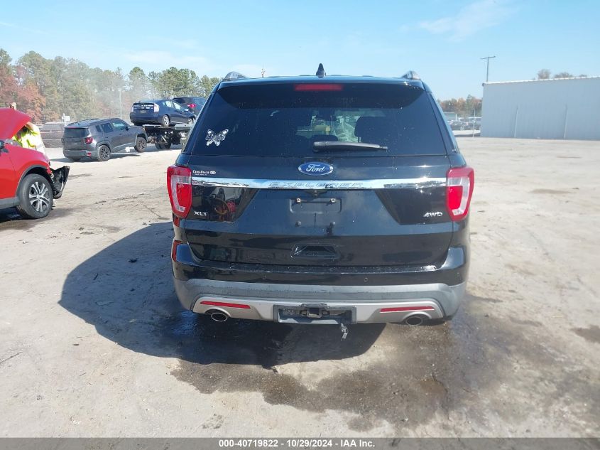 2017 Ford Explorer Xlt VIN: 1FM5K8D86HGD36751 Lot: 40719822