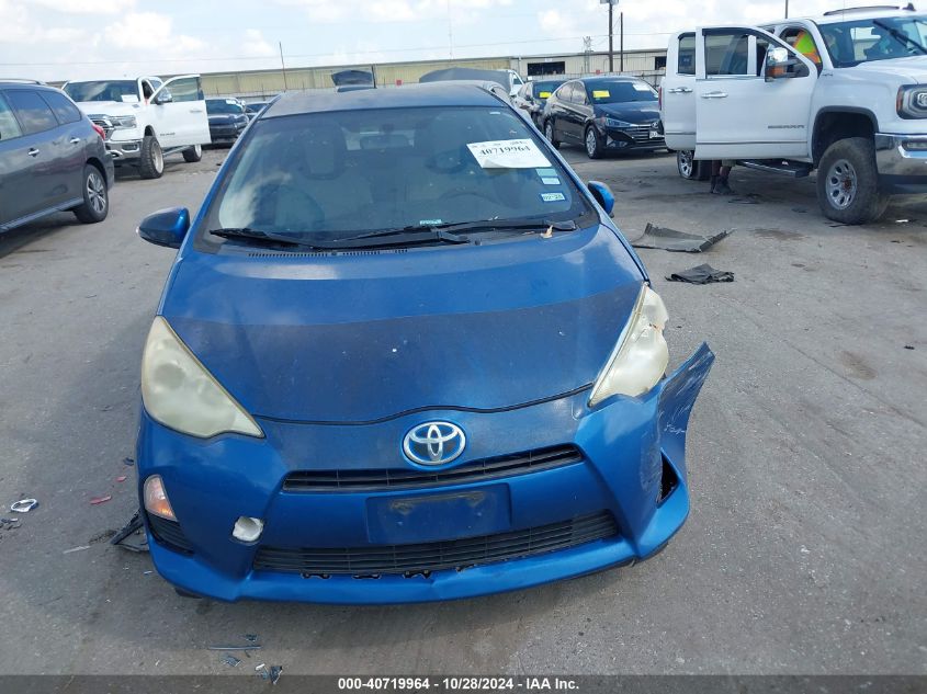 2012 Toyota Prius C VIN: JTDKDTB30C1005199 Lot: 40719964