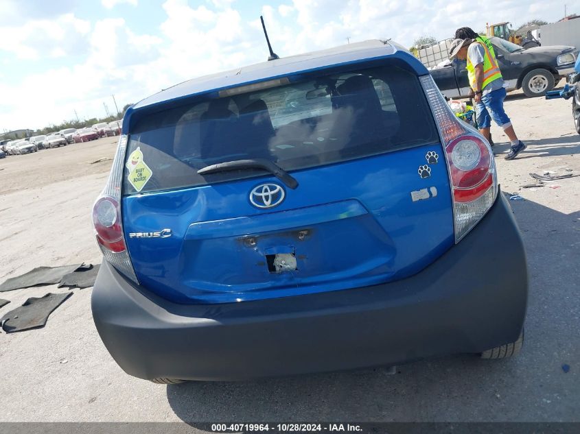 2012 Toyota Prius C VIN: JTDKDTB30C1005199 Lot: 40719964