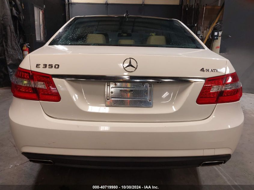 2010 Mercedes-Benz E 350 4Matic VIN: WDDHF8HBXAA109251 Lot: 40719980