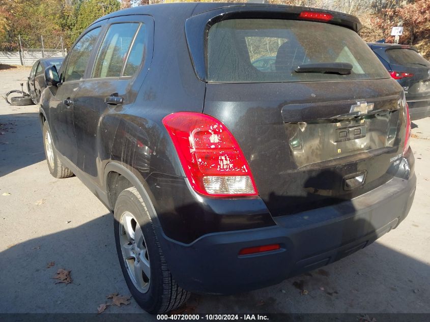 2015 Chevrolet Trax 1Ls VIN: 3GNCJPSB8FL254172 Lot: 40720000