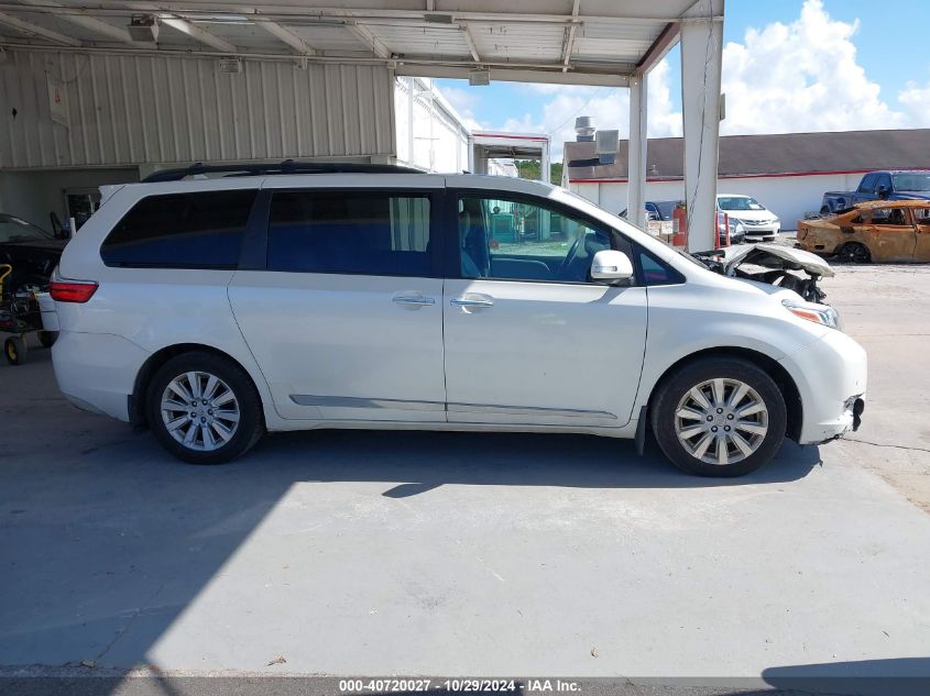 2015 Toyota Sienna Limited Premium 7 Passenger VIN: 5TDDK3DC9FS099537 Lot: 40720027