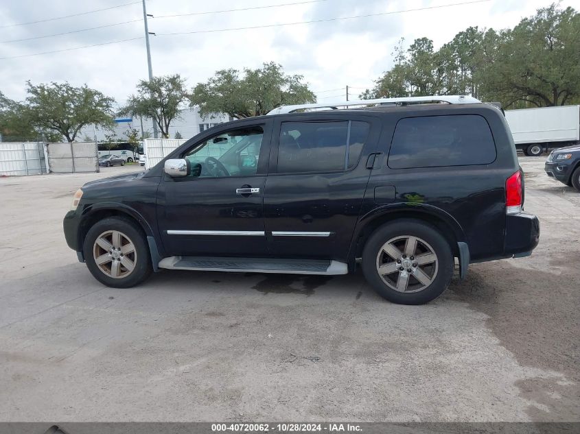 2010 Nissan Armada Platinum VIN: 5N1BA0NF7AN617849 Lot: 40720062