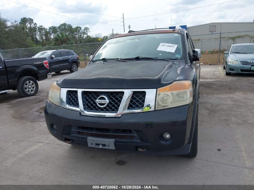 2010 Nissan Armada Platinum VIN: 5N1BA0NF7AN617849 Lot: 40720062