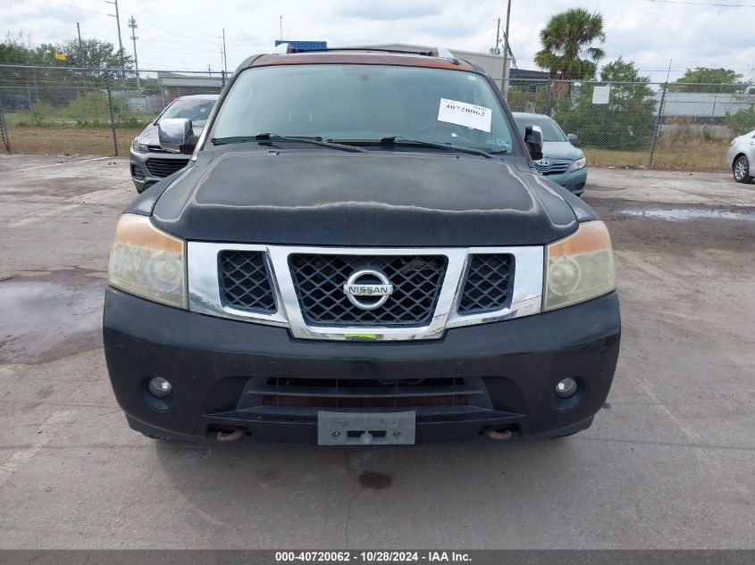 2010 Nissan Armada Platinum VIN: 5N1BA0NF7AN617849 Lot: 40720062