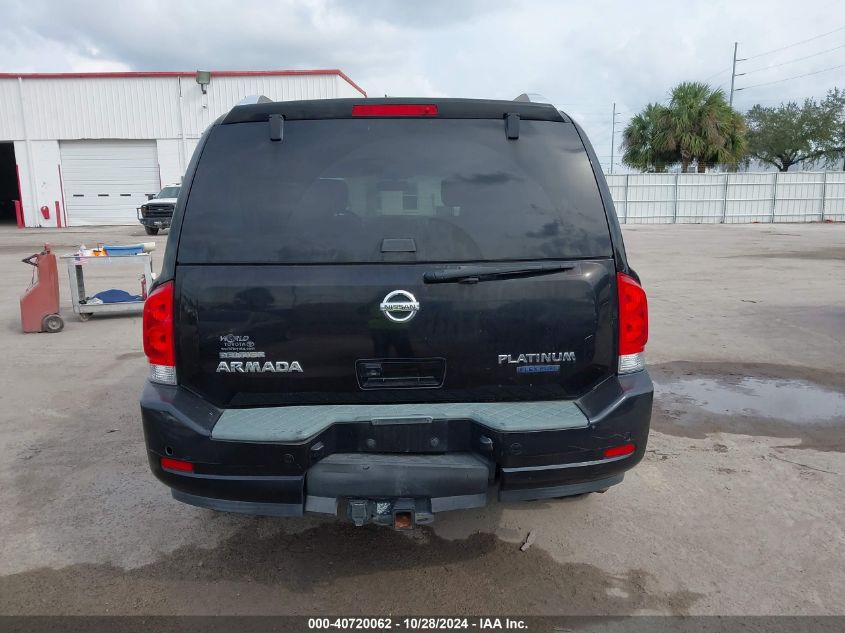 2010 Nissan Armada Platinum VIN: 5N1BA0NF7AN617849 Lot: 40720062