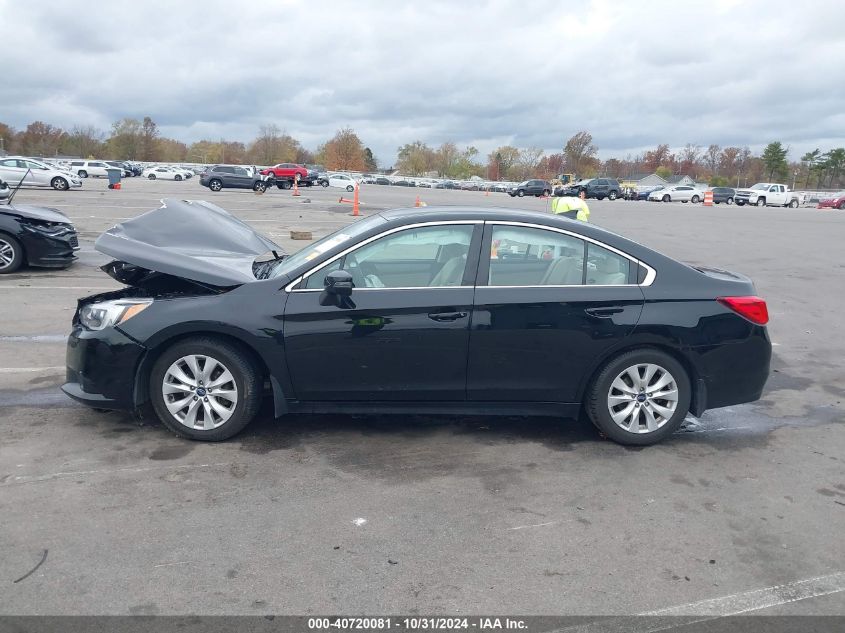 2017 Subaru Legacy 2.5I Premium VIN: 4S3BNAF6XH3041225 Lot: 40720081