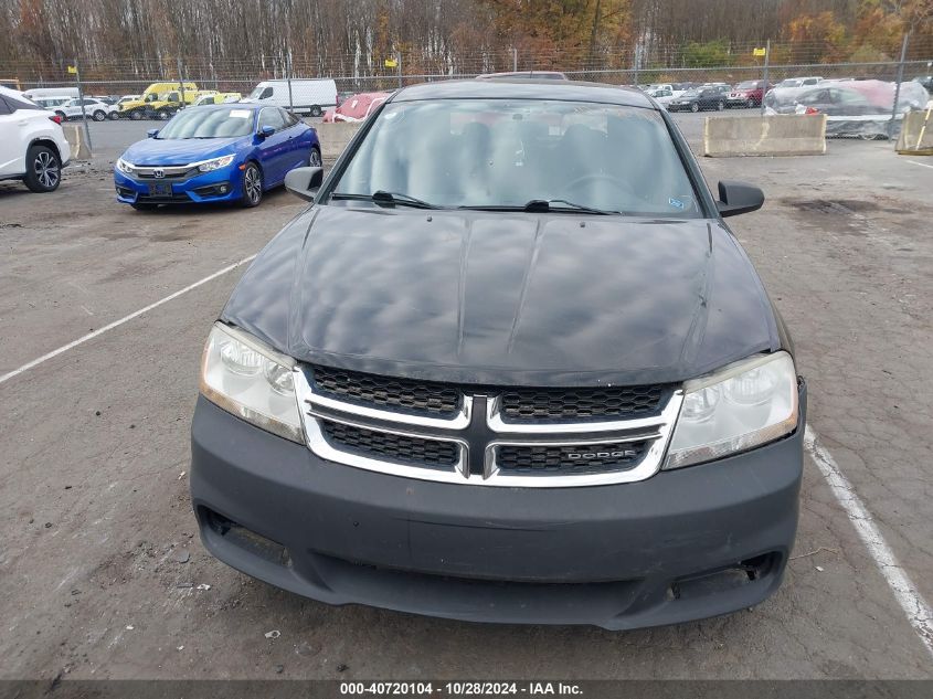 2012 Dodge Avenger Se VIN: 1C3CDZAB8CN111347 Lot: 40720104