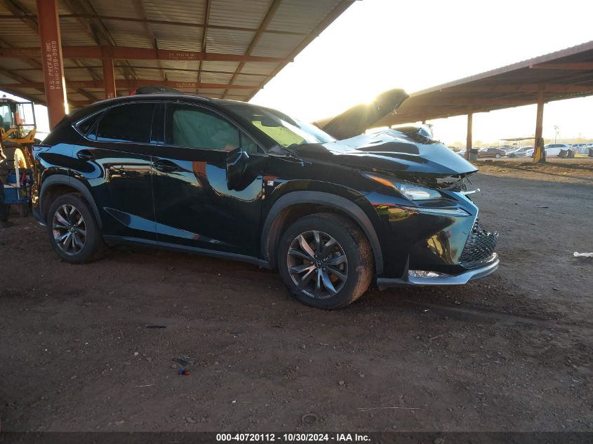 VIN JTJYARBZ2F2010751 2015 Lexus NX, 200T F Sport no.1