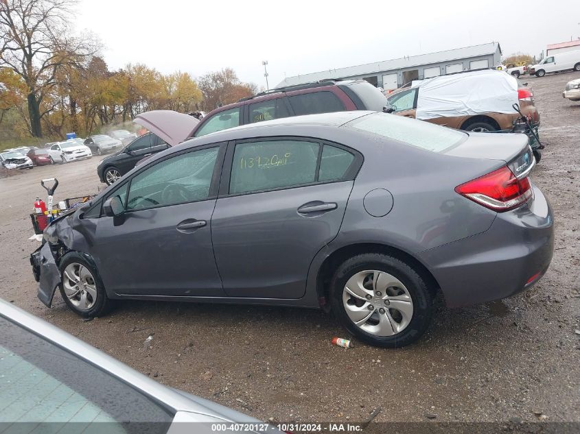 2014 Honda Civic Lx VIN: 2HGFB2F54EH545917 Lot: 40720127