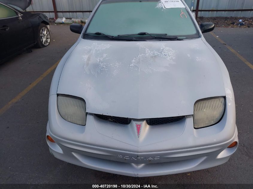 2001 Pontiac Sunfire Se VIN: 1G2JB124217277315 Lot: 40720198