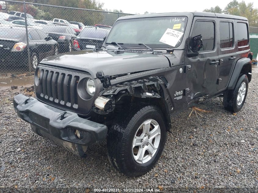 2019 Jeep Wrangler Unlimited Sport S 4X4 VIN: 1C4HJXDG7KW568147 Lot: 40720231