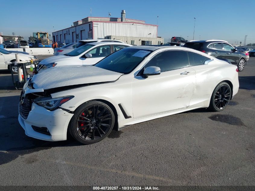 2017 Infiniti Q60 Red Sport 400 VIN: JN1FV7EK3HM610271 Lot: 40720257