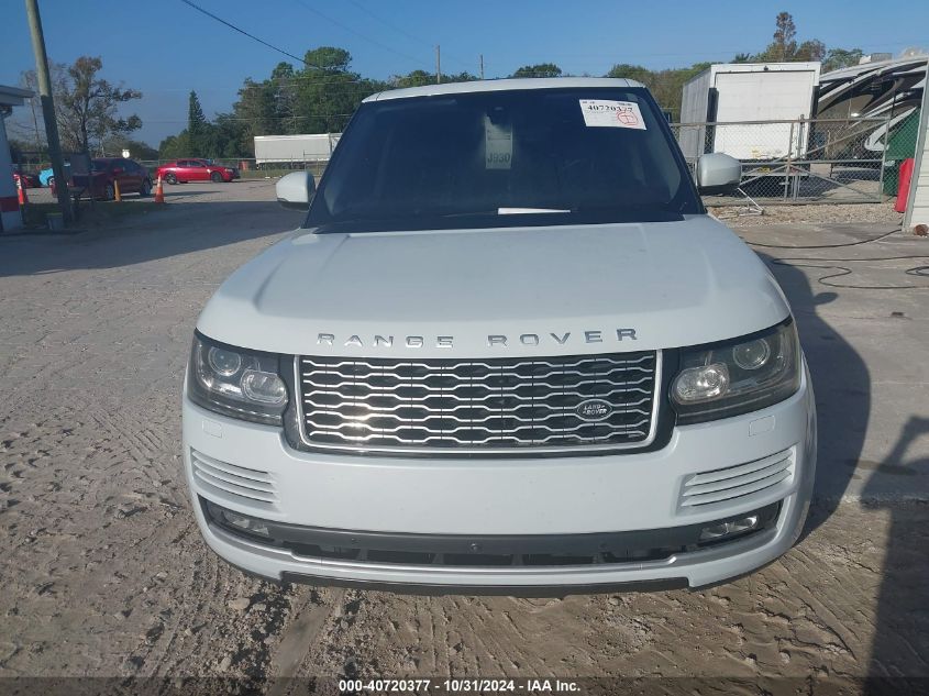 2016 Land Rover Range Rover 3.0L V6 Turbocharged Diesel Hse Td6 VIN: SALGS2KFXGA264152 Lot: 40720377