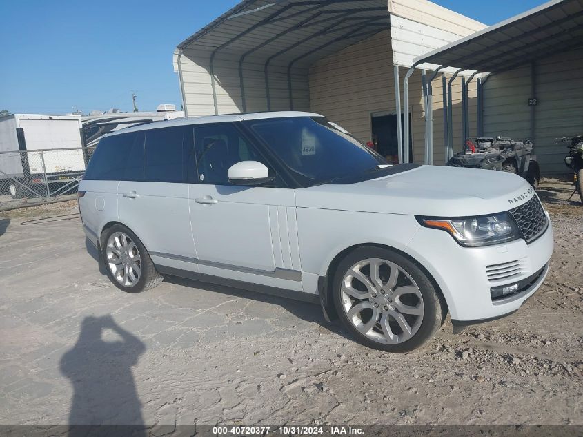 2016 Land Rover Range Rover 3.0L V6 Turbocharged Diesel Hse Td6 VIN: SALGS2KFXGA264152 Lot: 40720377