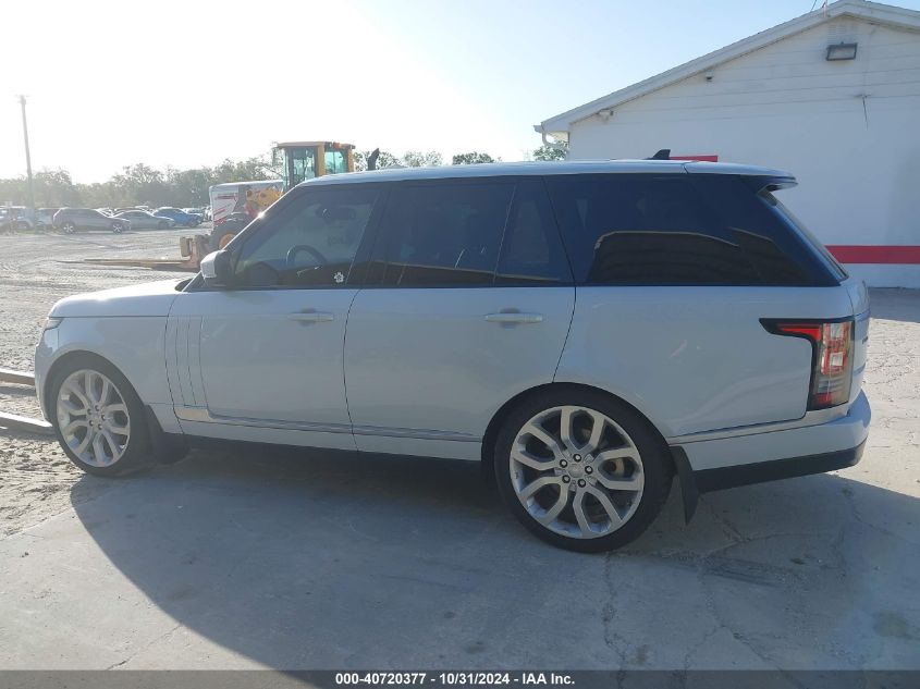 2016 Land Rover Range Rover 3.0L V6 Turbocharged Diesel Hse Td6 VIN: SALGS2KFXGA264152 Lot: 40720377