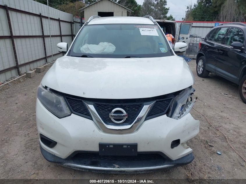 2016 Nissan Rogue Sv VIN: KNMAT2MT7GP649419 Lot: 40720615