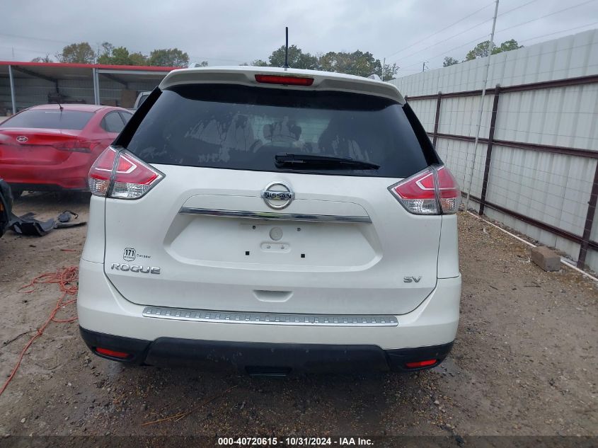 2016 Nissan Rogue Sv VIN: KNMAT2MT7GP649419 Lot: 40720615