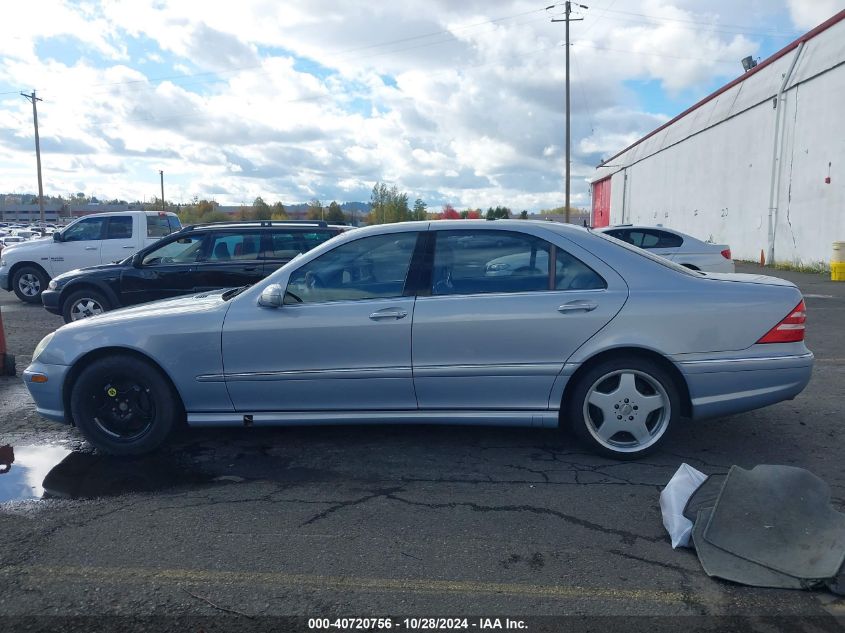 2001 Mercedes-Benz S 430 VIN: WDBNG70J71A203402 Lot: 40720756