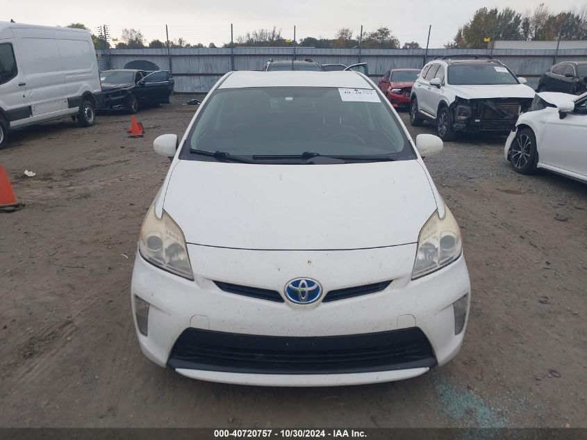 2012 Toyota Prius Two VIN: JTDKN3DU6C5524043 Lot: 40720757