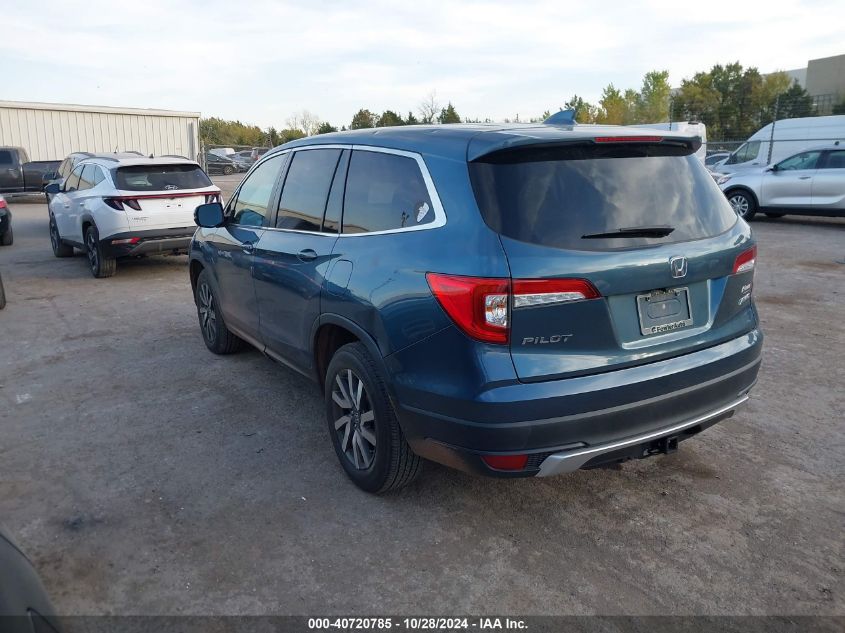 2019 Honda Pilot Ex-L VIN: 5FNYF6H52KB062881 Lot: 40720785