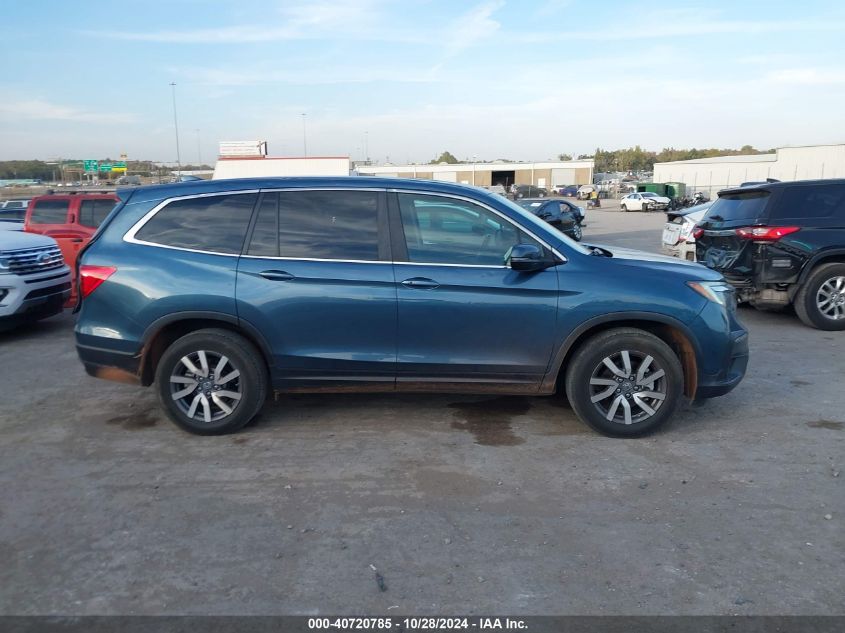 2019 Honda Pilot Ex-L VIN: 5FNYF6H52KB062881 Lot: 40720785