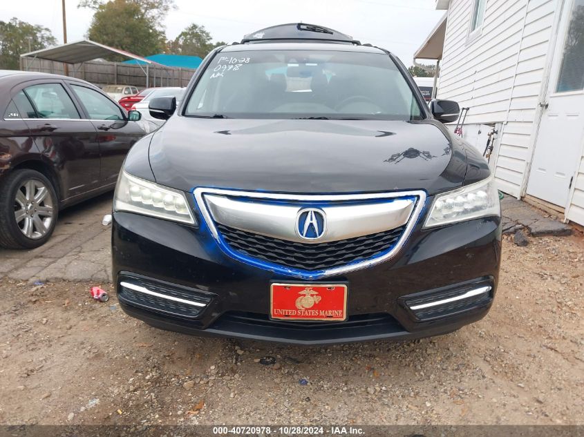 2014 Acura Mdx Technology Package VIN: 5FRYD3H43EB009671 Lot: 40720978