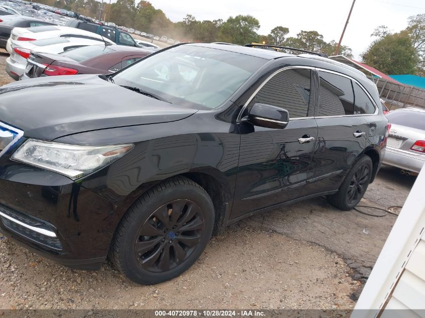 2014 Acura Mdx Technology Package VIN: 5FRYD3H43EB009671 Lot: 40720978