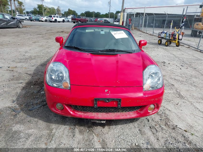 2005 Toyota Mr2 VIN: JTDFR320750072187 Lot: 40721026