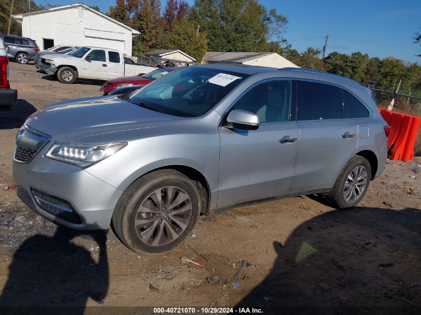 2014 Acura Mdx Technology Package VIN: 5FRYD3H44EB013678 Lot: 40721070