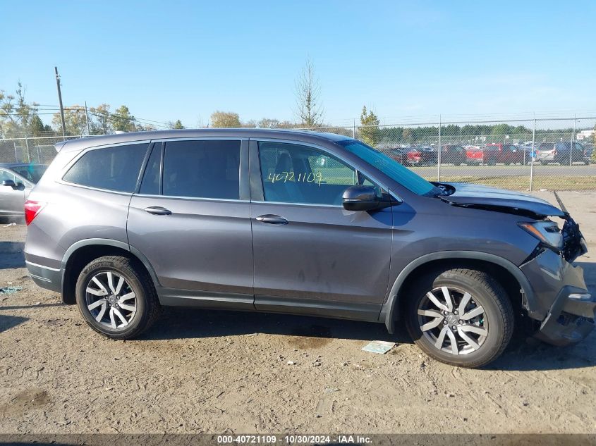 2019 Honda Pilot Ex-L VIN: 5FNYF6H54KB062848 Lot: 40721109