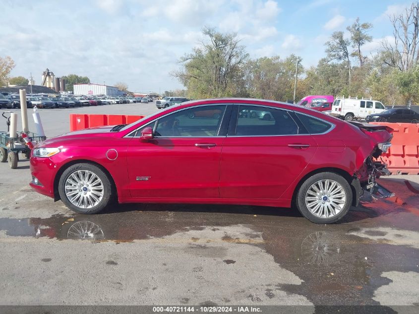 2016 Ford Fusion Energi Se Luxury VIN: 3FA6P0PU1GR328154 Lot: 40721144