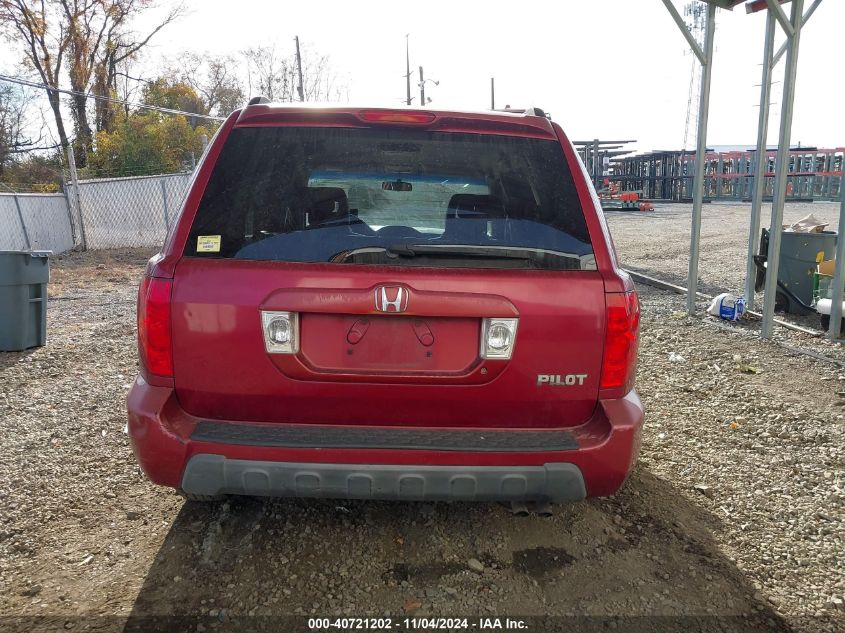 2003 Honda Pilot Ex-L VIN: 2HKYF18633H614628 Lot: 40721202