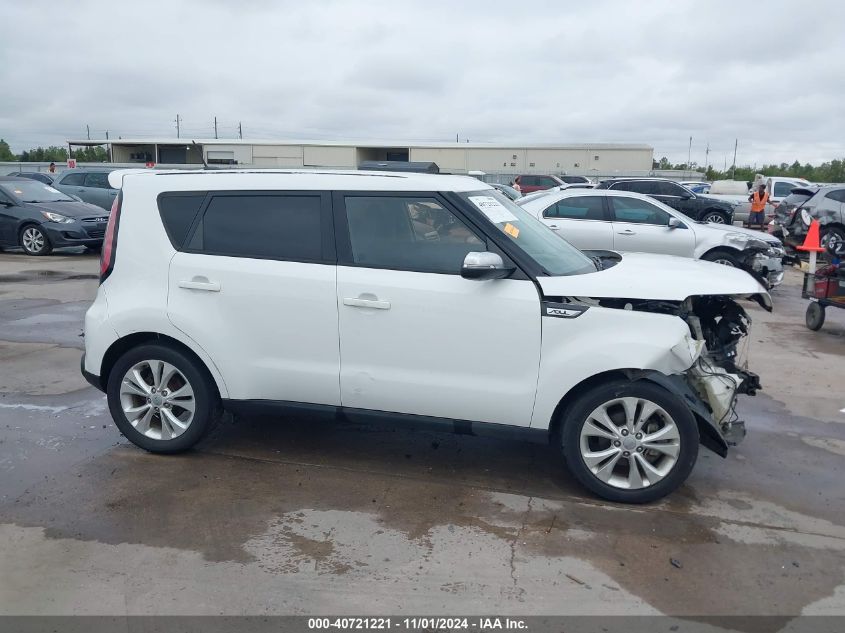 2014 Kia Soul + VIN: KNDJP3A51E7027654 Lot: 40721221